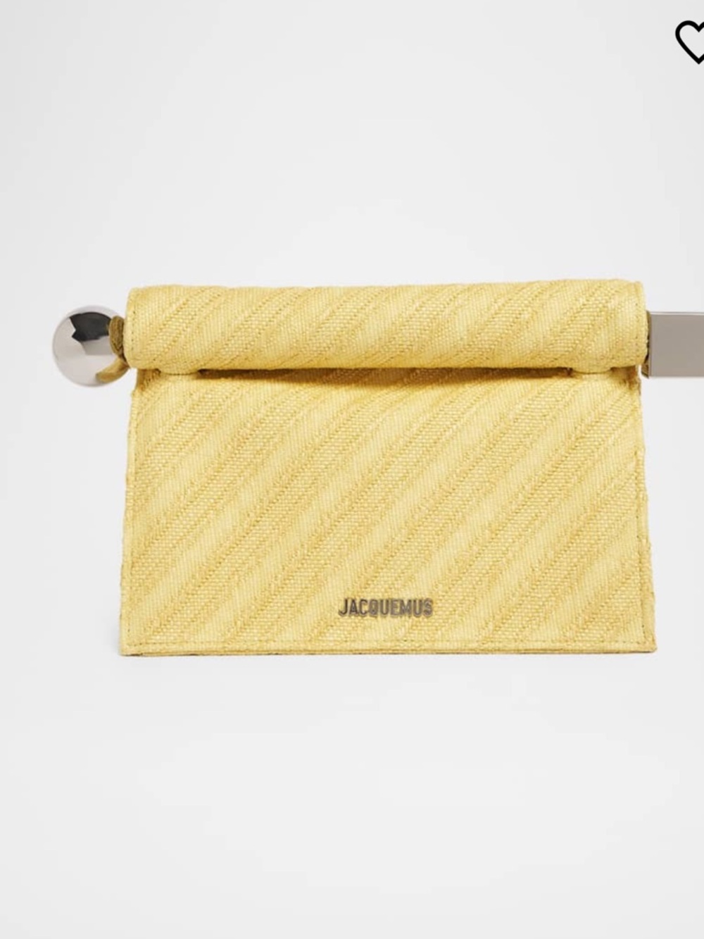 Jacquemus
La Pochette Rond Carre Rolled Clutch Bag